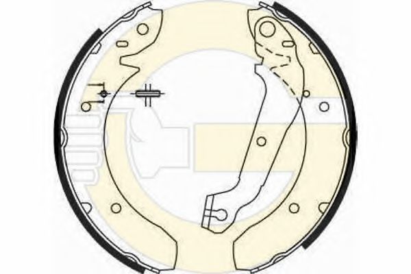 GIRLING 5161661 Тормозные колодоки 