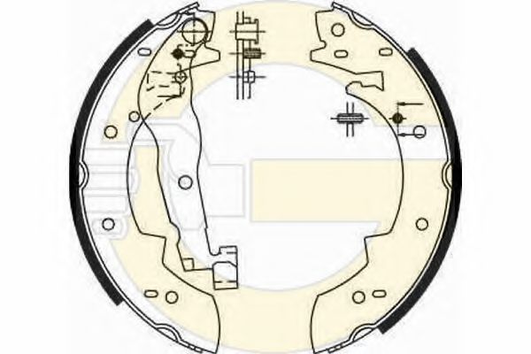 GIRLING 5161901 Тормозные колодоки 