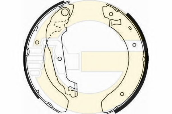 GIRLING 5162071 Тормозные колодоки 