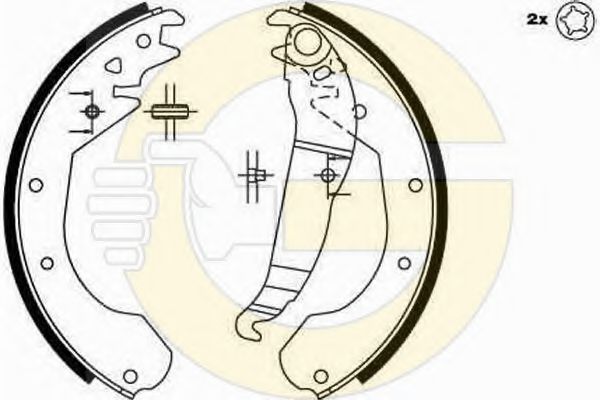 GIRLING 5162119 Тормозные колодоки 