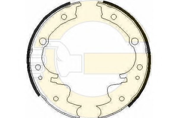 GIRLING 5162206 Тормозные колодоки 