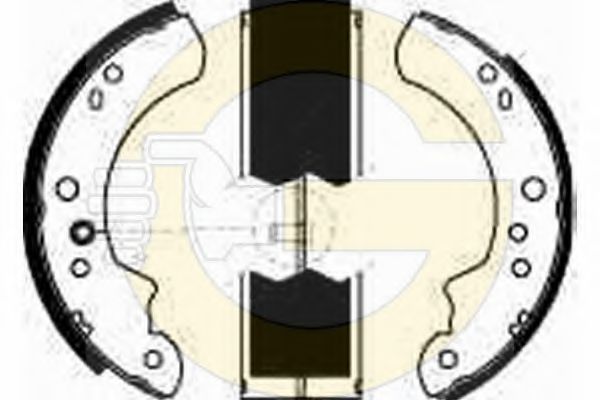 GIRLING 5162231 Тормозные колодоки 