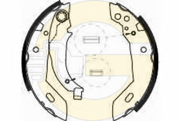 GIRLING 5162281 Тормозные колодоки 