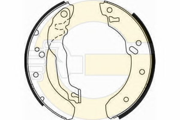 GIRLING 5162291 Тормозные колодоки 