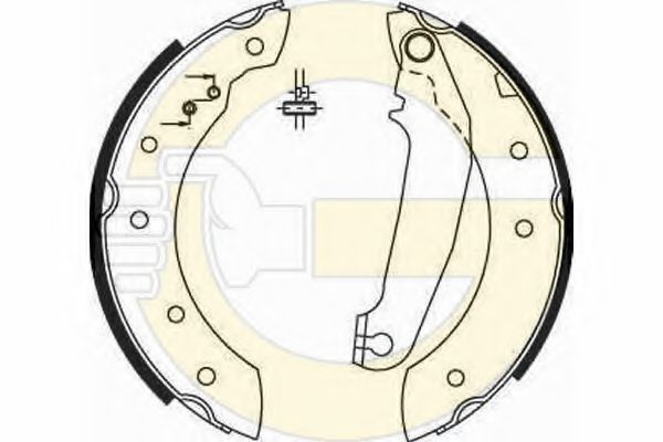 GIRLING 5162331 Тормозные колодоки 