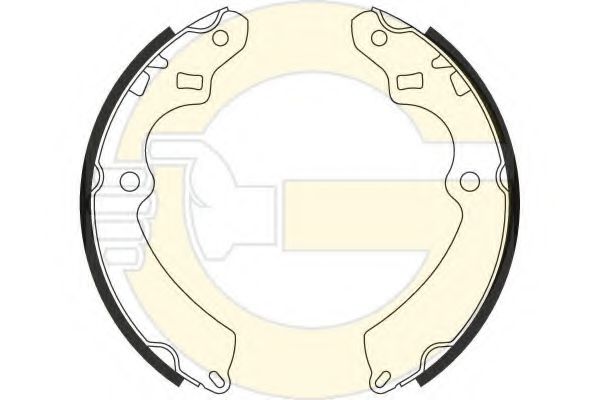 GIRLING 5162429 Тормозные колодоки 