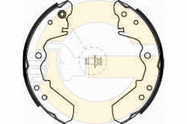 GIRLING 5162459 Тормозные колодоки 