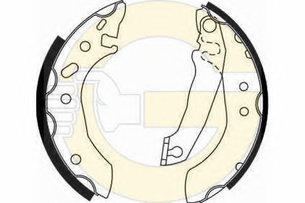 GIRLING 5162531 Тормозные колодоки 