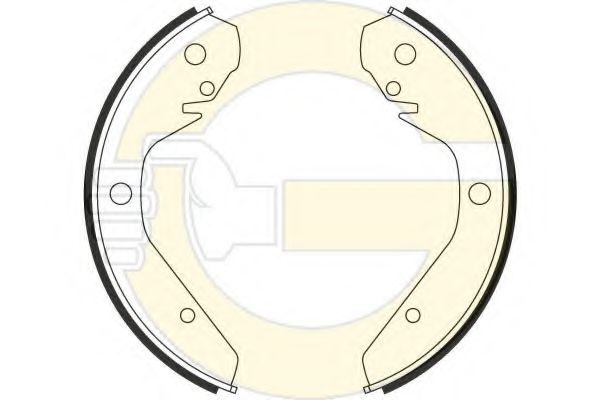 GIRLING 5180269 Тормозные колодоки 
