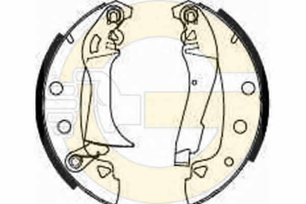 GIRLING 5180373 Тормозные колодоки 