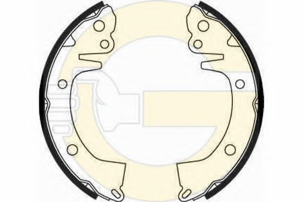 GIRLING 5180689 Тормозные колодоки 