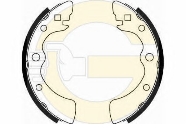 GIRLING 5180719 Тормозные колодоки 