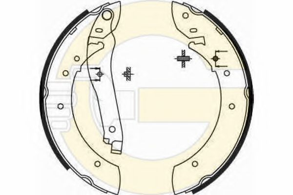 GIRLING 5181081 Тормозные колодоки 