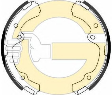 GIRLING 5181439 Тормозные колодоки 