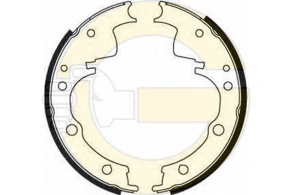 GIRLING 5181486 Тормозные колодоки 