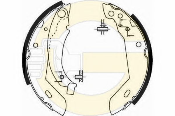 GIRLING 5181581 Тормозные колодоки для PEUGEOT 205 I (Пежо 205 и) GIRLING 5181581 Тормозные колодоки для PEUGEOT 205 I (Пежо 205 и)