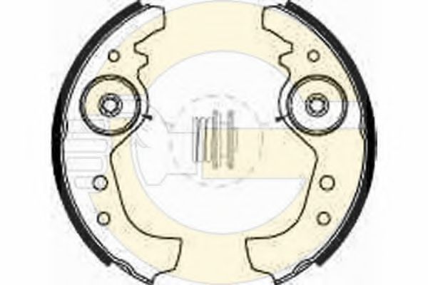 GIRLING 5181609 Тормозные колодоки 