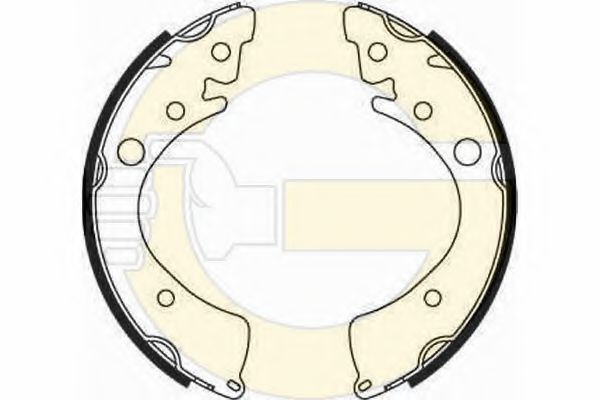 GIRLING 5182019 Тормозные колодоки 