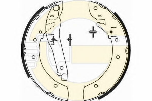 GIRLING 5182061 Тормозные колодоки 