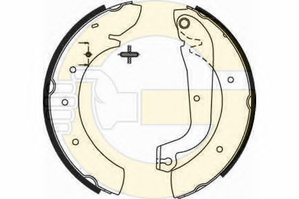 GIRLING 5182071 Тормозные колодоки 