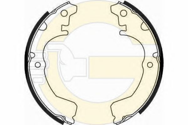 GIRLING 5182209 Тормозные колодоки 