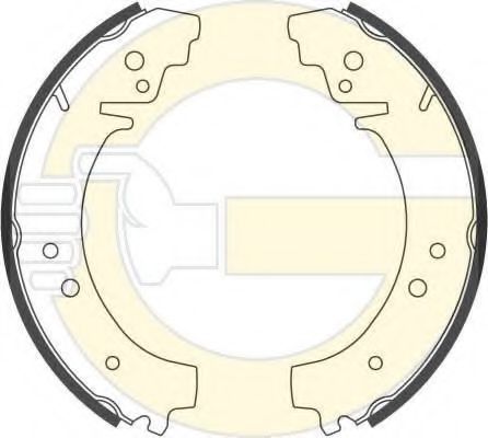 GIRLING 5182229 Тормозные колодоки 