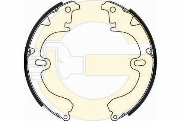 GIRLING 5182249 Тормозные колодоки 