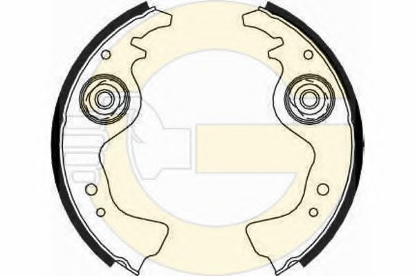 GIRLING 5182349 Тормозные колодоки 