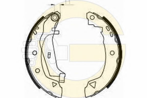 GIRLING 5182403 Тормозные колодоки 