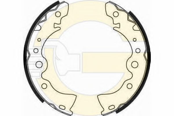 GIRLING 5182469 Тормозные колодоки 