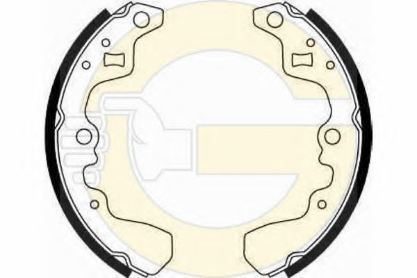 GIRLING 5182489 Тормозные колодоки 