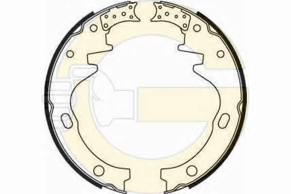 GIRLING 5182599 Тормозные колодоки 