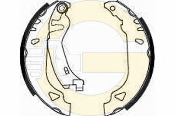 GIRLING 5182693 Тормозные колодоки 