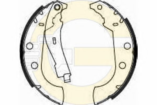 GIRLING 5182723 Тормозные колодоки 