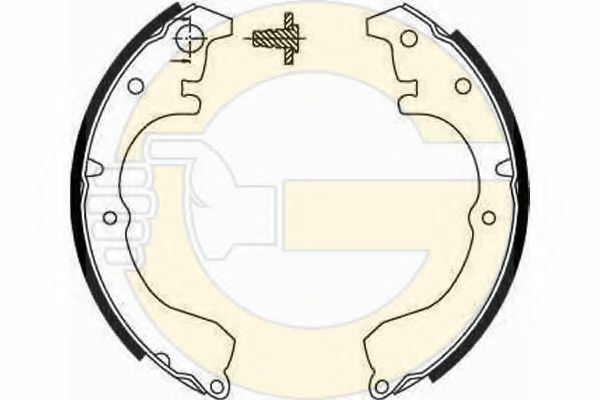 GIRLING 5182879 Тормозные колодоки 