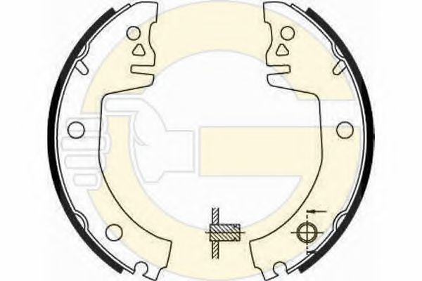 GIRLING 5183009 Тормозные колодоки 