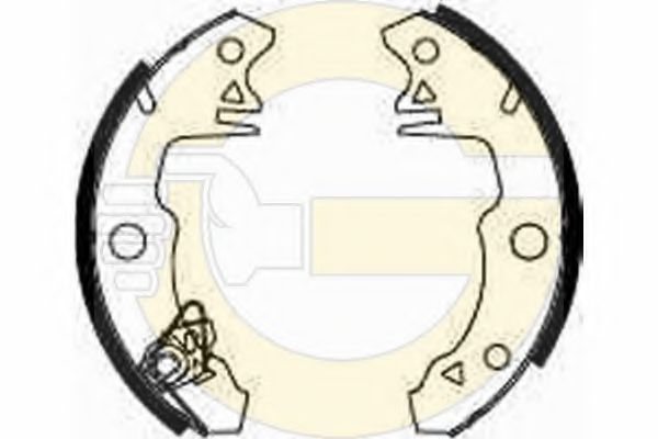 GIRLING 5183193 Тормозные колодоки 