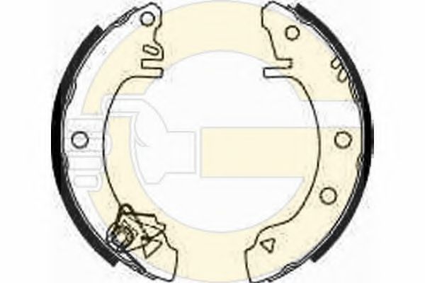 GIRLING 5183203 Тормозные колодоки 