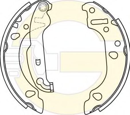 GIRLING 5184536 Тормозные колодоки 