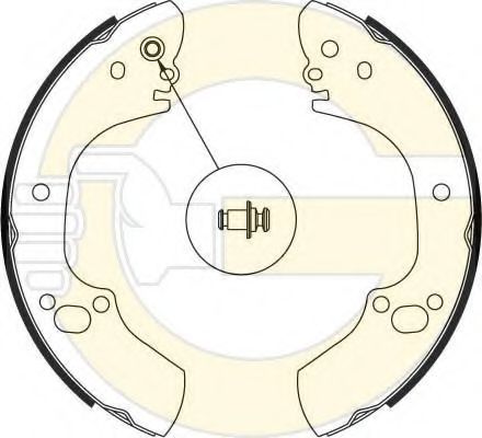 GIRLING 5184629 Тормозные колодоки 