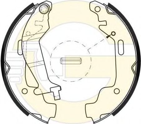 GIRLING 5184689 Тормозные колодоки 