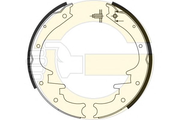 GIRLING 5184959 Тормозные колодоки 