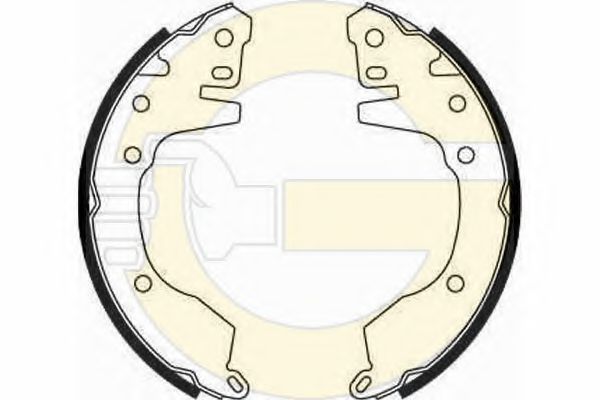 GIRLING 5185179 Тормозные колодоки 