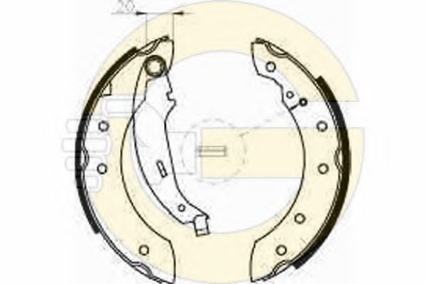 GIRLING 5185341 Тормозные колодоки 