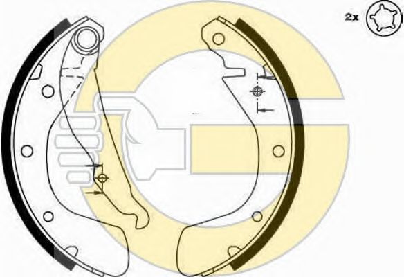 GIRLING 5185429 Тормозные колодоки для OPEL CORSA B STATION WAGON (Опель Корса б статион вагон) GIRLING 5185429 Тормозные колодоки для OPEL CORSA B STATION WAGON (Опель Корса б статион вагон)