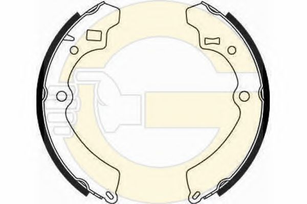 GIRLING 5185489 Тормозные колодоки 