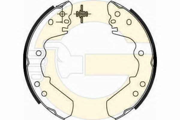 GIRLING 5185519 Тормозные колодоки 