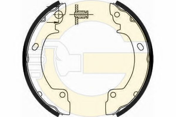 GIRLING 5185523 Тормозные колодоки 