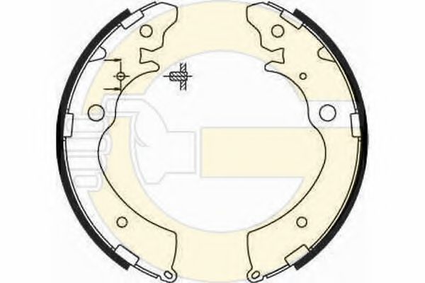 GIRLING 5185599 Тормозные колодоки 