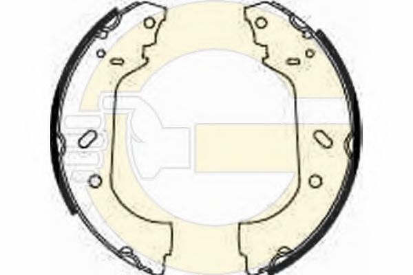 GIRLING 5185633 Тормозные колодоки 